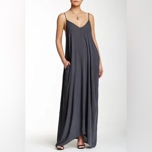 Anthropologie Gray Maxi Dress, like new